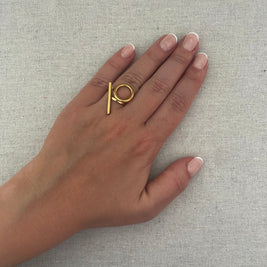 Bague Taïs Acier Inoxydable Ajustable - Bijou Moderne | Maison Adèle