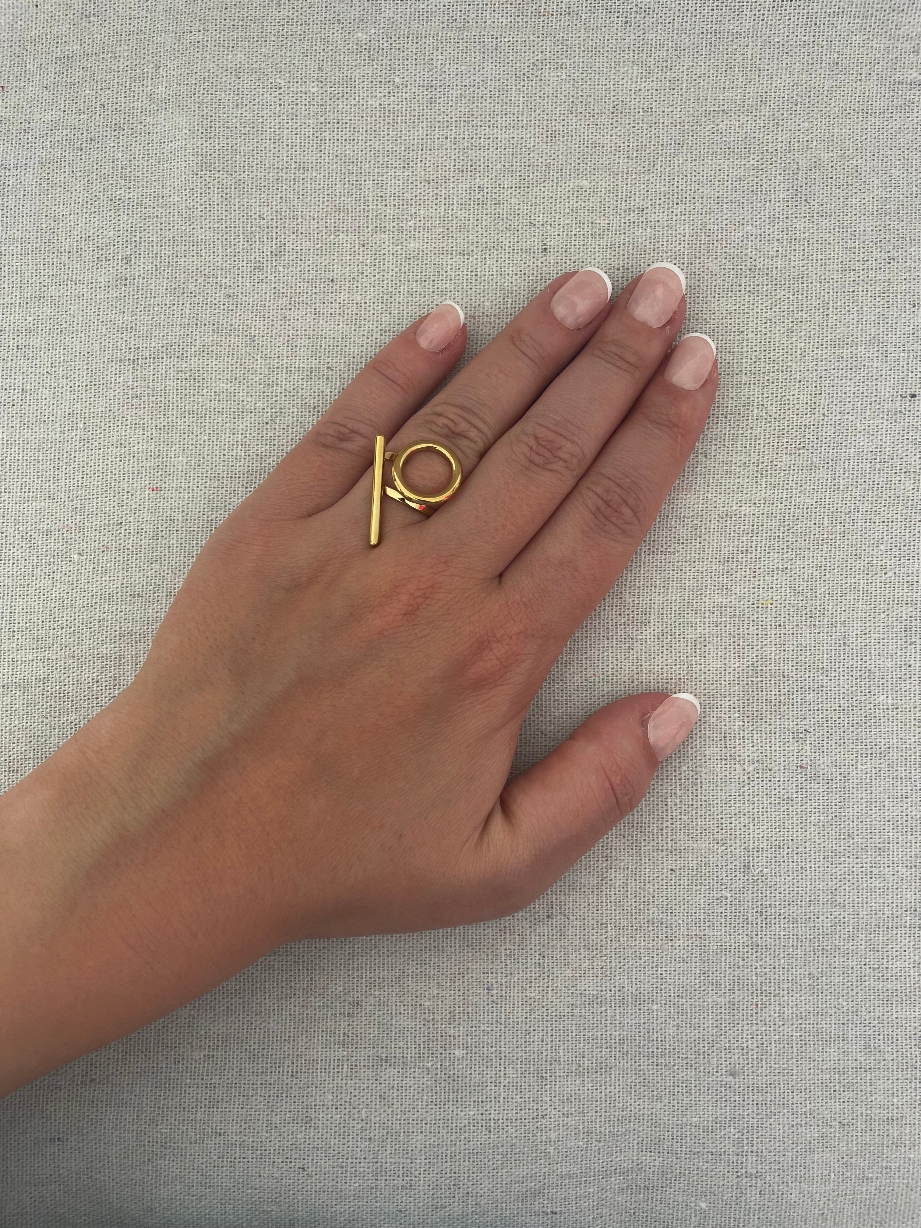 Bague Taïs Acier Inoxydable Ajustable - Bijou Moderne | Maison Adèle