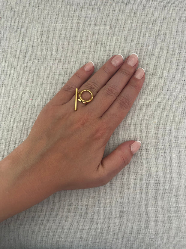 Bague Taïs Acier Inoxydable Ajustable - Bijou Moderne | Maison Adèle