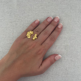 Bague Mariette Motif Fleur Acier Inoxydable - Romantique | Maison Adèle