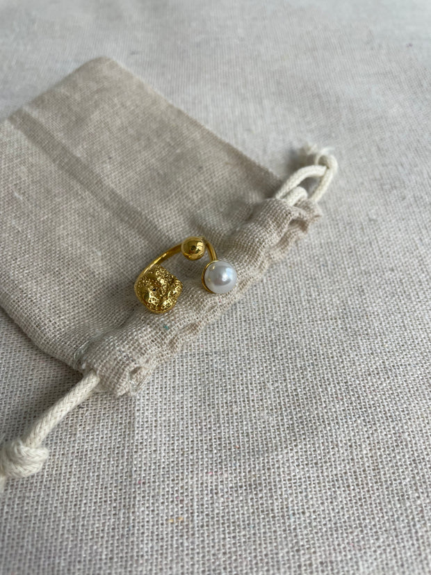 Bague Elisa Acier Inoxydable - Harmonie dorée | Maison Adèle