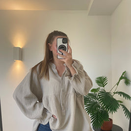 Blouse Clémence Beige - Douceur & Raffinement | Maison Adèle