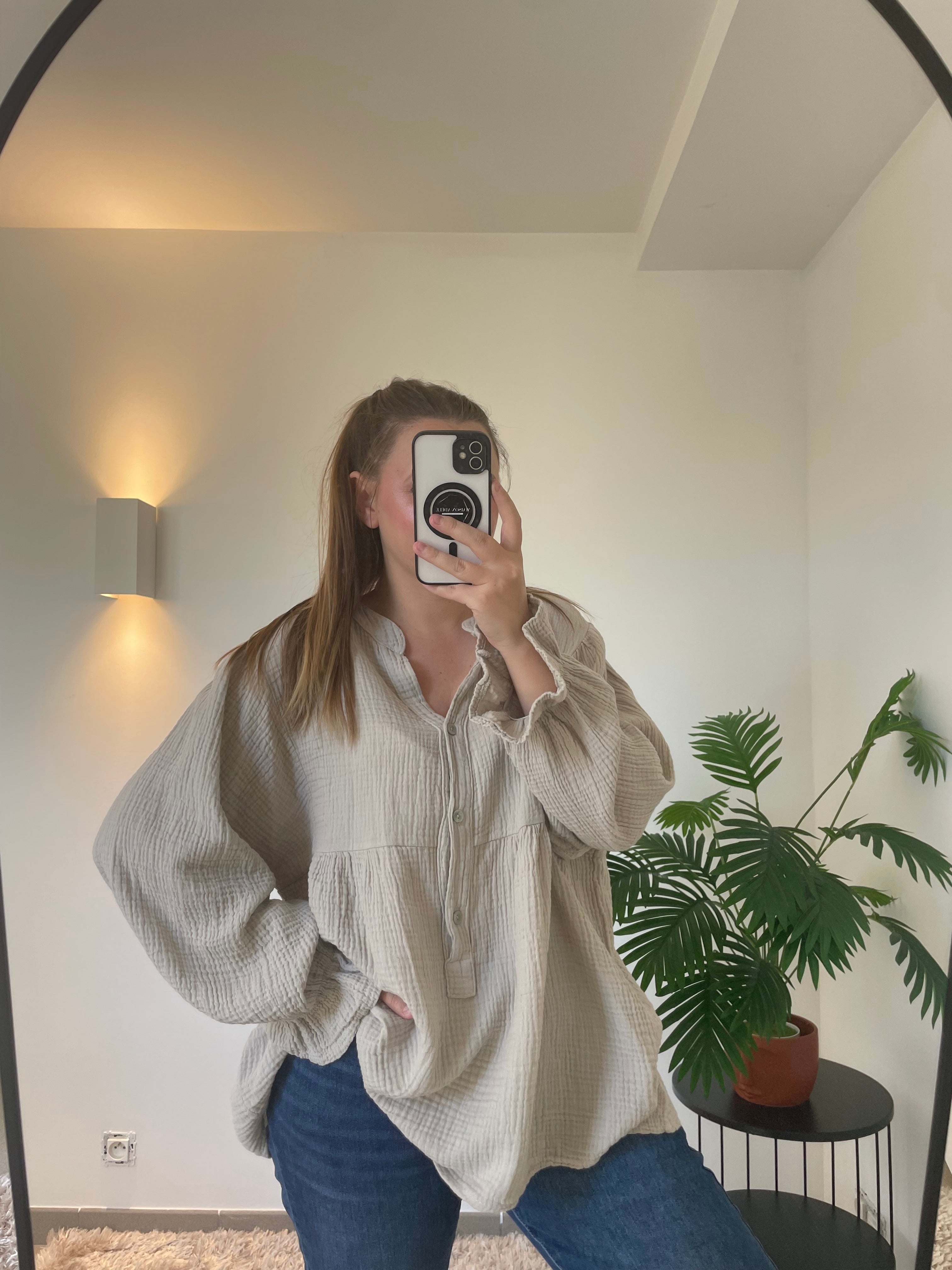 Blouse Clémence Beige - Douceur & Raffinement | Maison Adèle