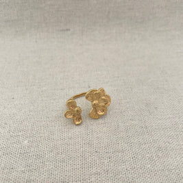 Bague Mariette Motif Fleur Acier Inoxydable - Romantique | Maison Adèle