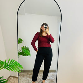 Top pull Ondine - scintillant col carré | Maison Adèle