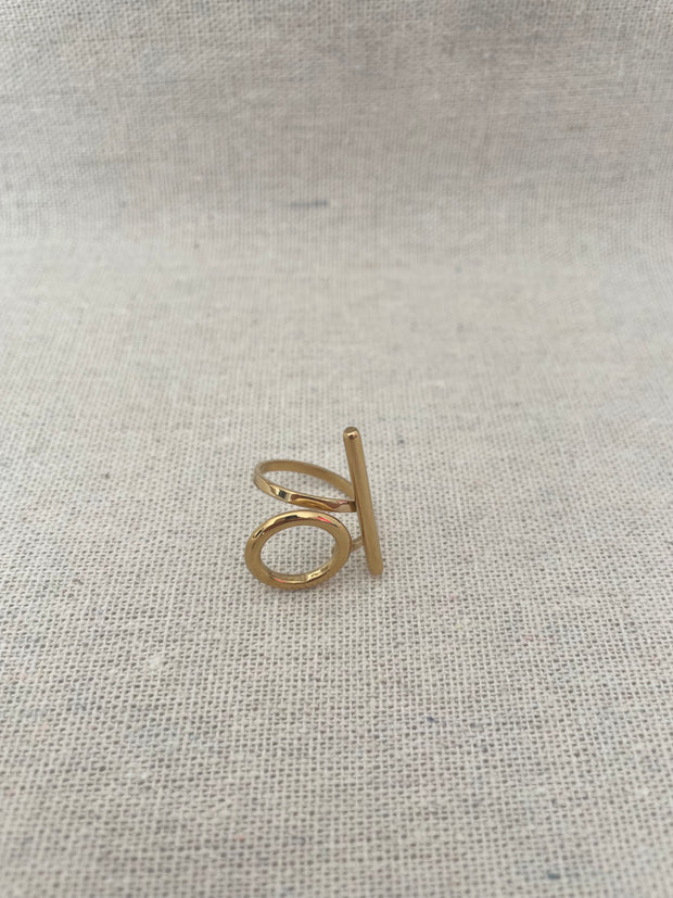 Bague Taïs Acier Inoxydable Ajustable - Bijou Moderne | Maison Adèle