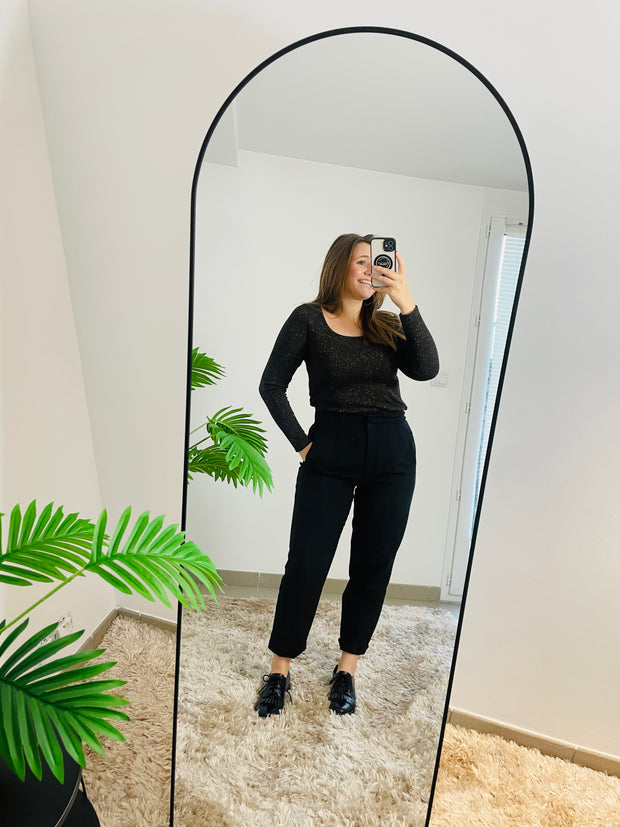 Top pull Ondine - scintillant col carré | Maison Adèle