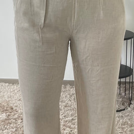 Pantalon Lina Beige - Style Intemporel & Élégant | Maison Adèle