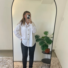 Pantalon Enduit Noir - Style Rock Élégant | Maison Adèle