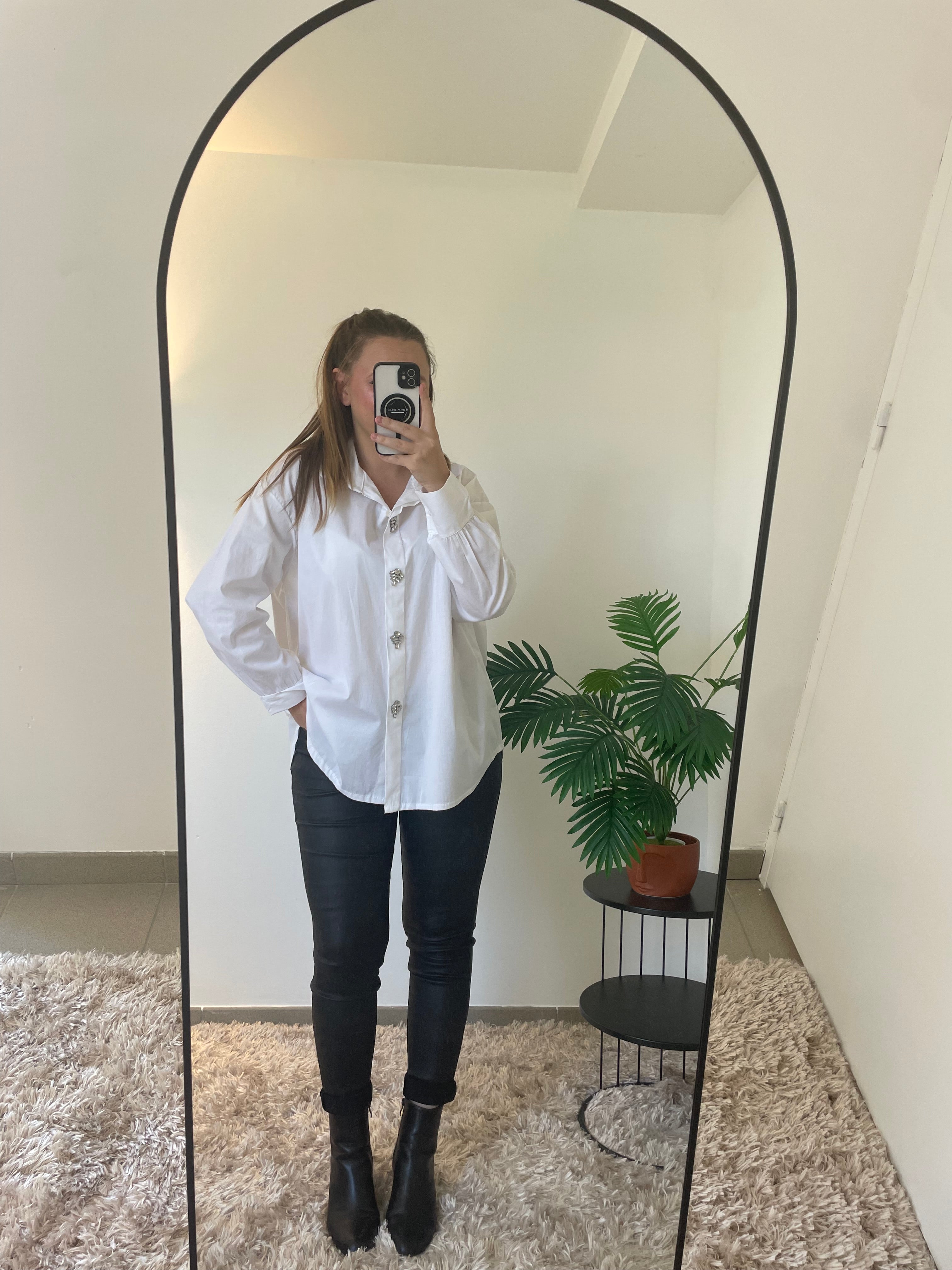 Pantalon Enduit Noir - Style Rock Élégant | Maison Adèle