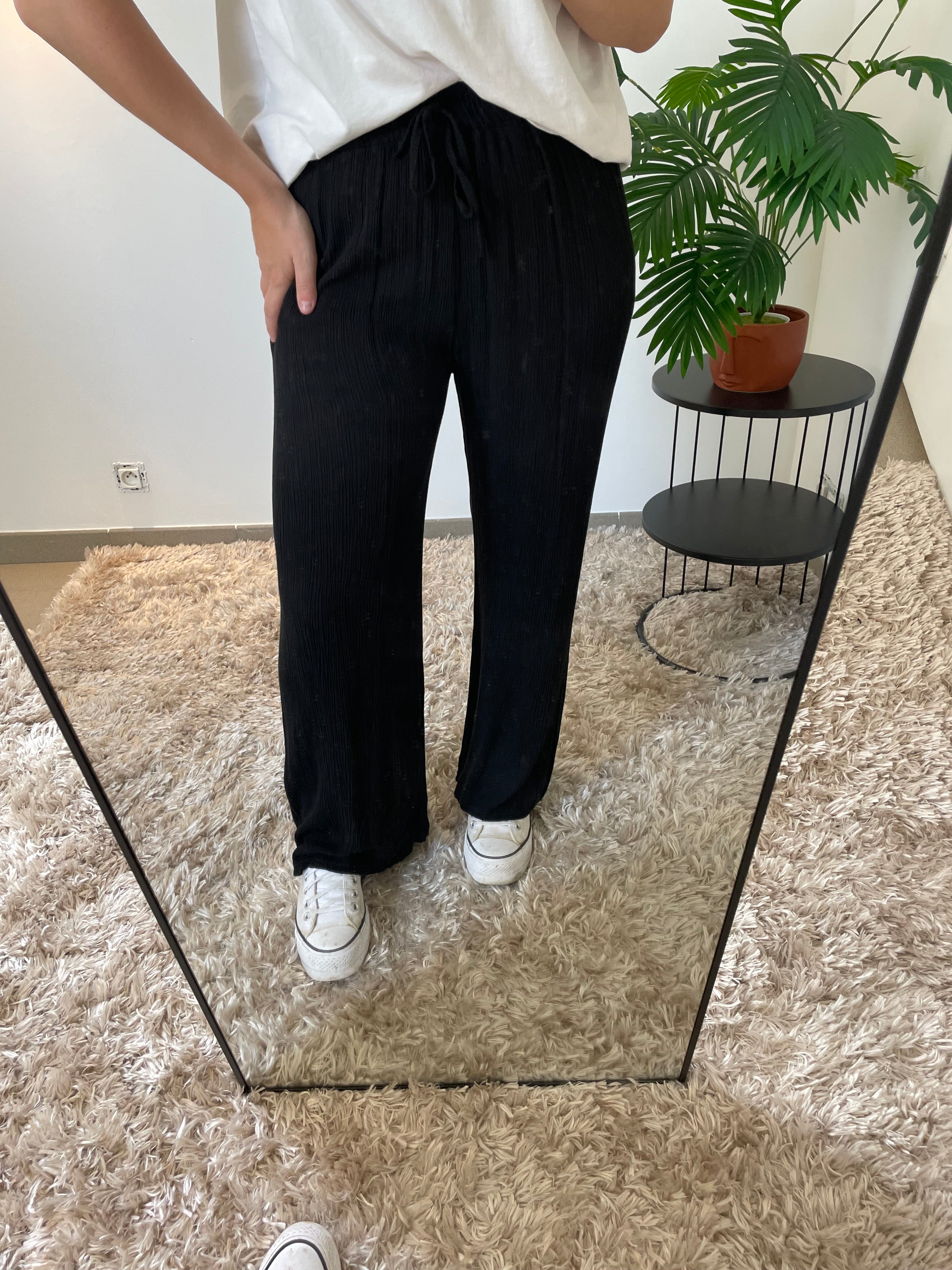 Pantalon Eva Noir - Élégance & Polyvalence | Maison Adèle