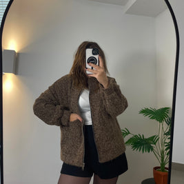 Bomber Salomé Marron | Maison Adèle