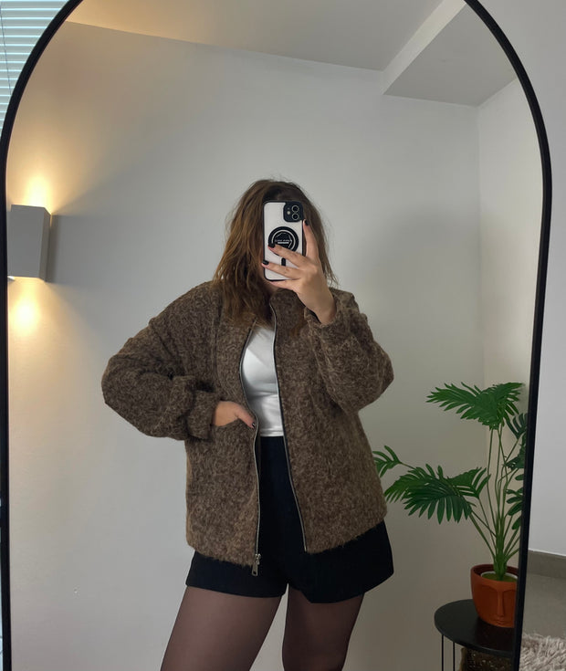 Bomber Salomé Marron | Maison Adèle