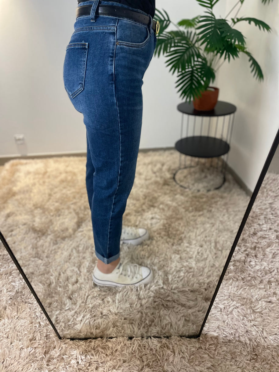 Jean Mom Parfait Taille Haute - Coupe Flatteuse | Maison Adèle