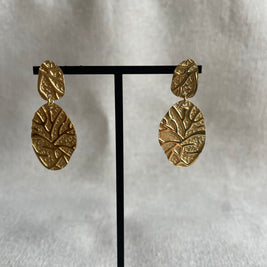 Boucles Pauline Acier Inoxydable - Eclat texturé | Maison Adèle