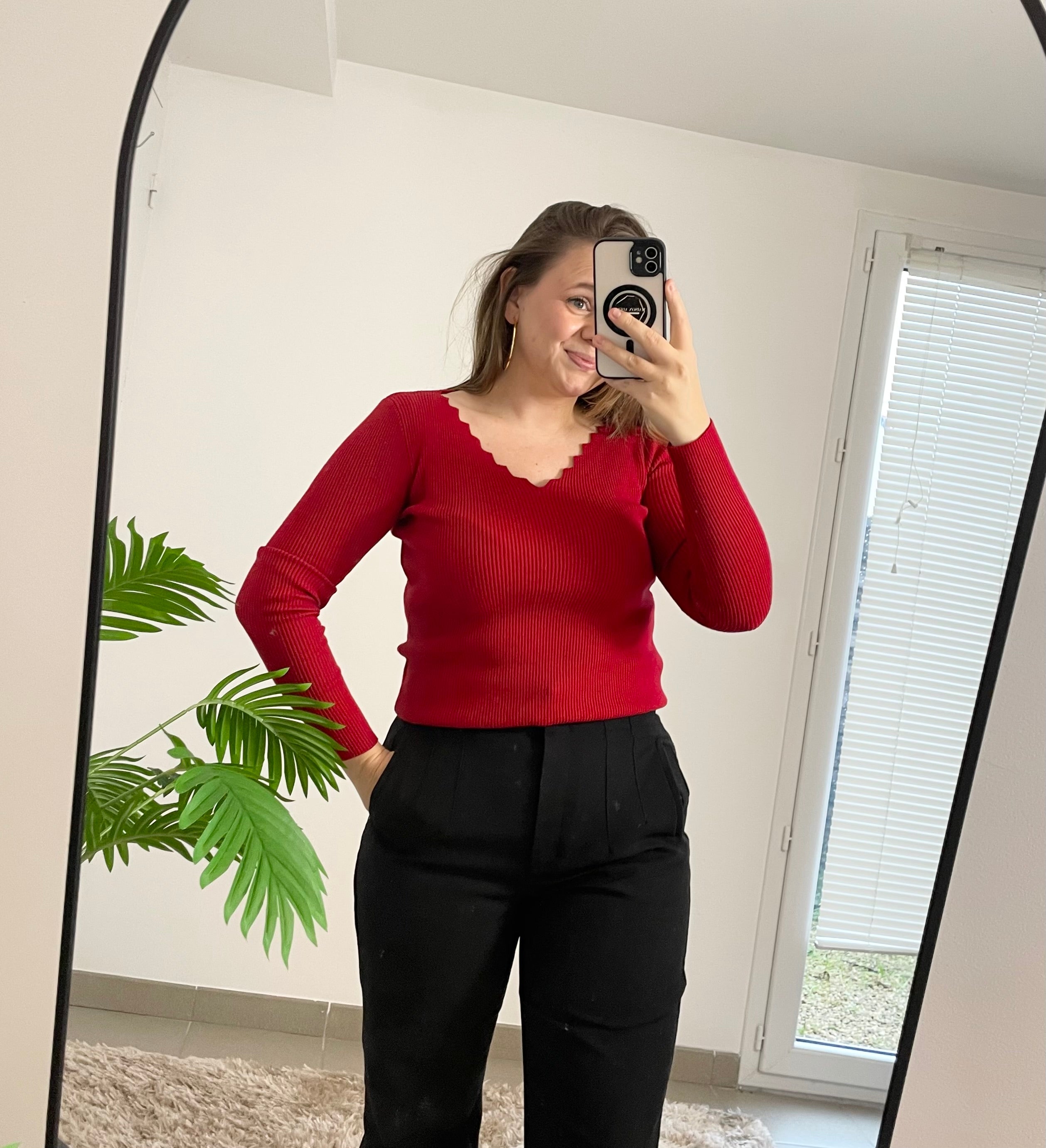 Top pull Dalia - col vague | Maison Adèle