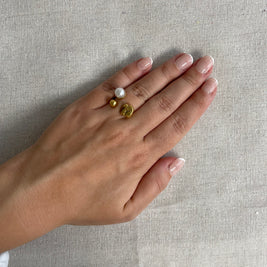 Bague Elisa Acier Inoxydable - Harmonie dorée | Maison Adèle