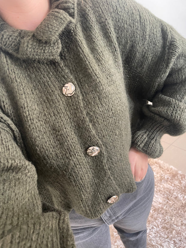 Gilet col montant Camille - Douceur structurée | Maison Adèle