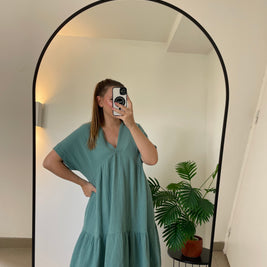 Robe Raphaëlle Céladon - Fraîcheur & Sérénité | Maison Adèle