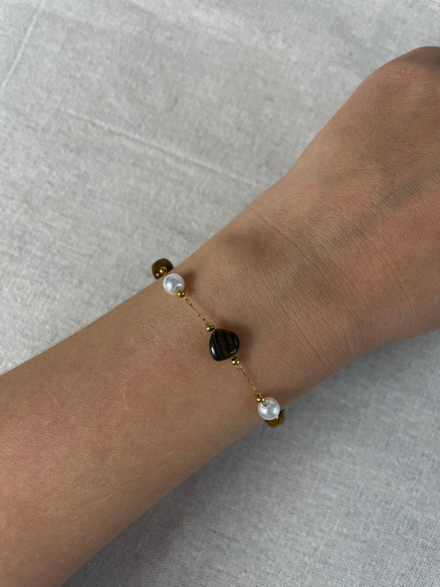 Bracelet Hestia - Oeil de Tigre  | Maison Adèle