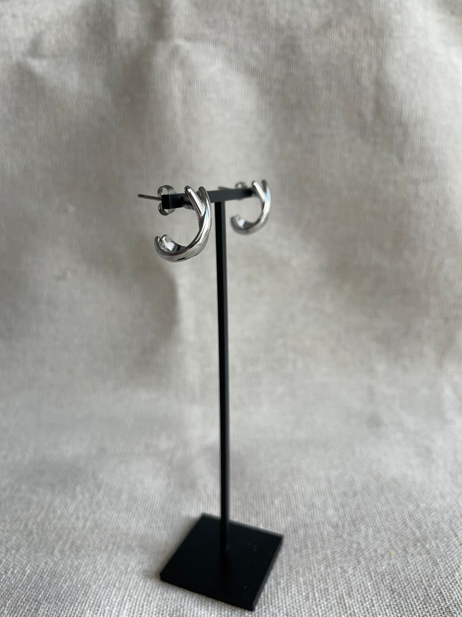 Boucles Nayla Acier Inoxydable - Créoles | Maison Adèle