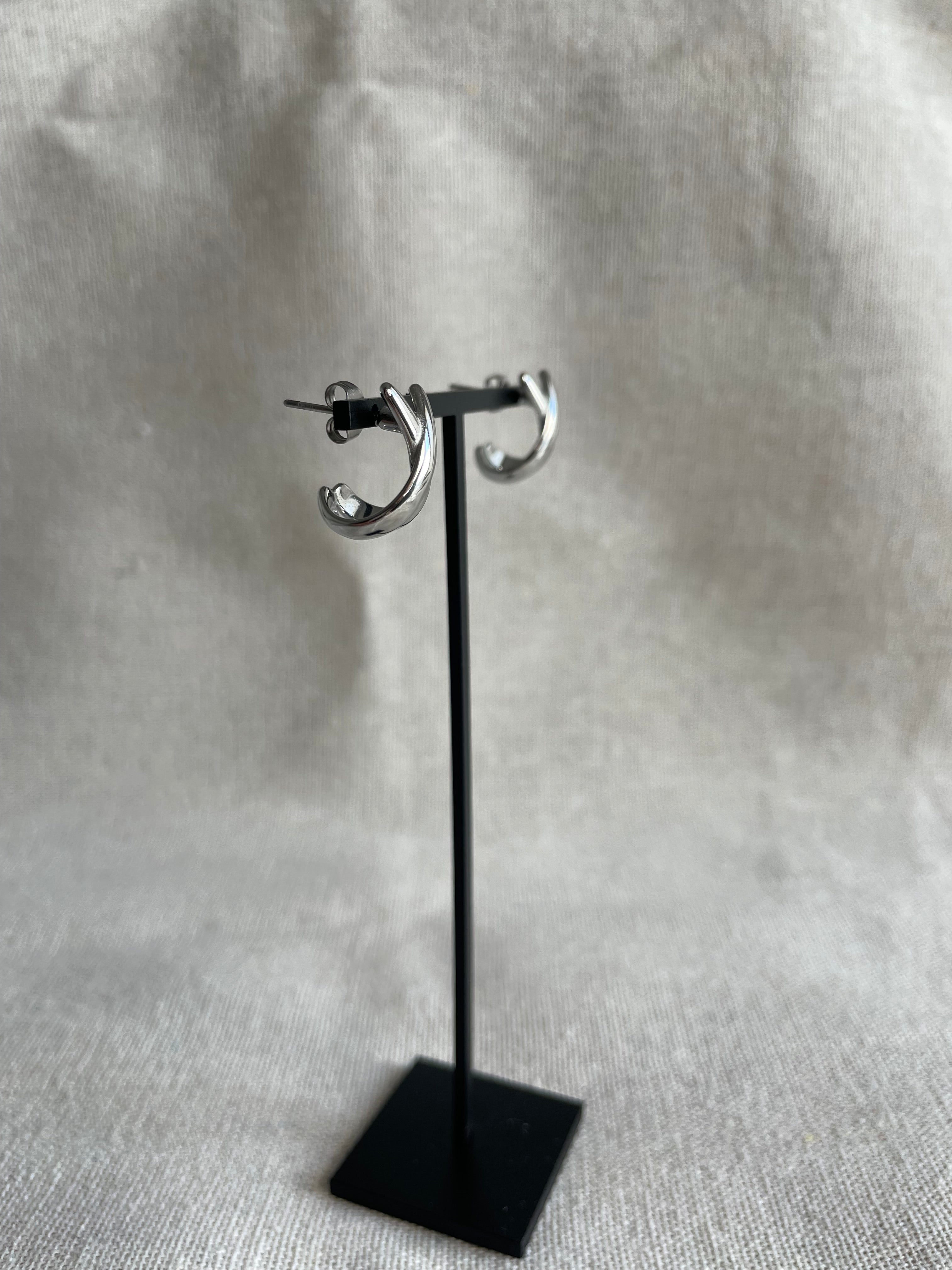 Boucles Nayla Acier Inoxydable - Créoles | Maison Adèle