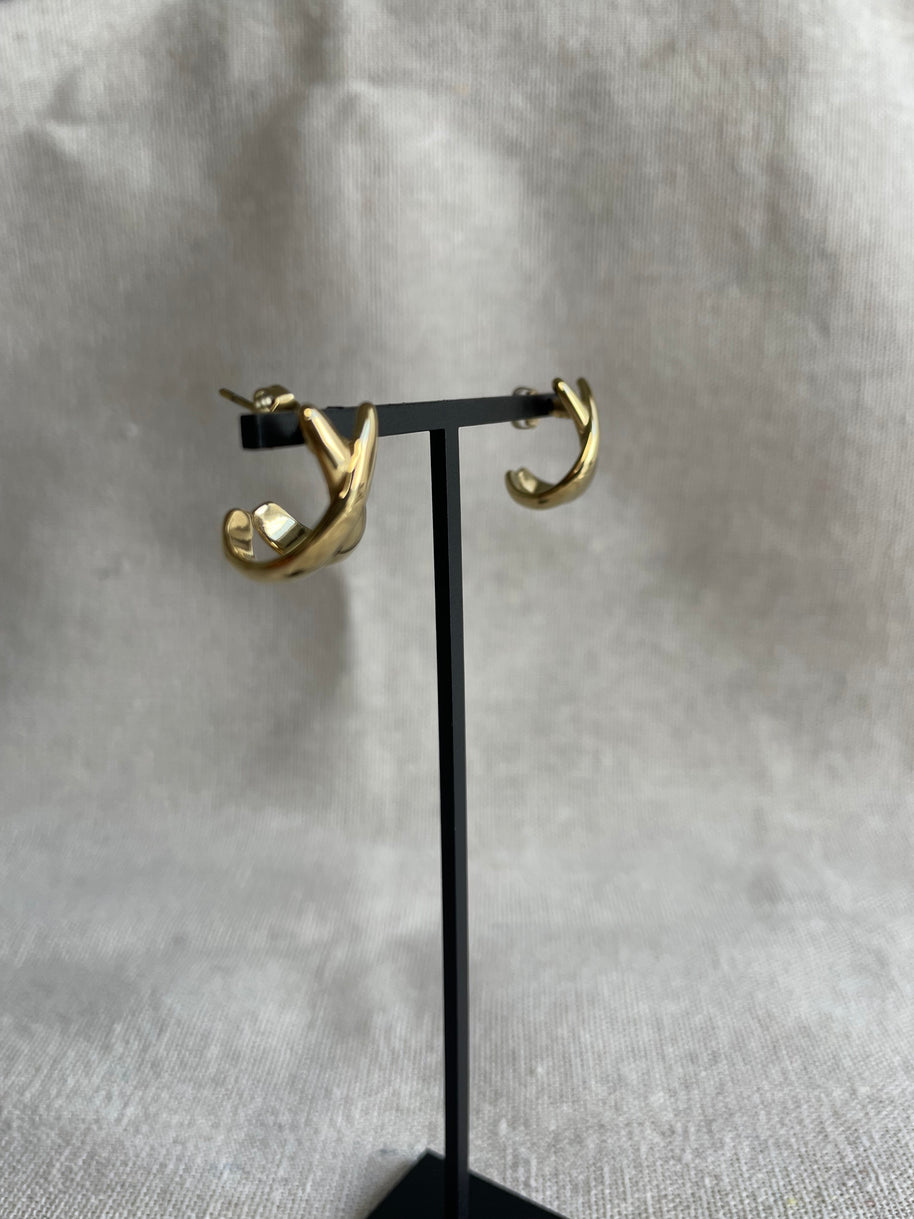 Boucles Nayla Acier Inoxydable - Créoles | Maison Adèle