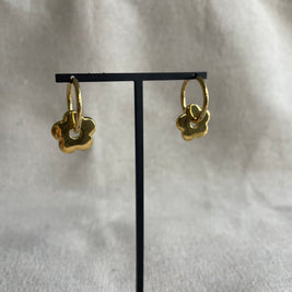 Boucles Louna Acier Inoxydable - Minimalisme fleuri | Maison Adèle