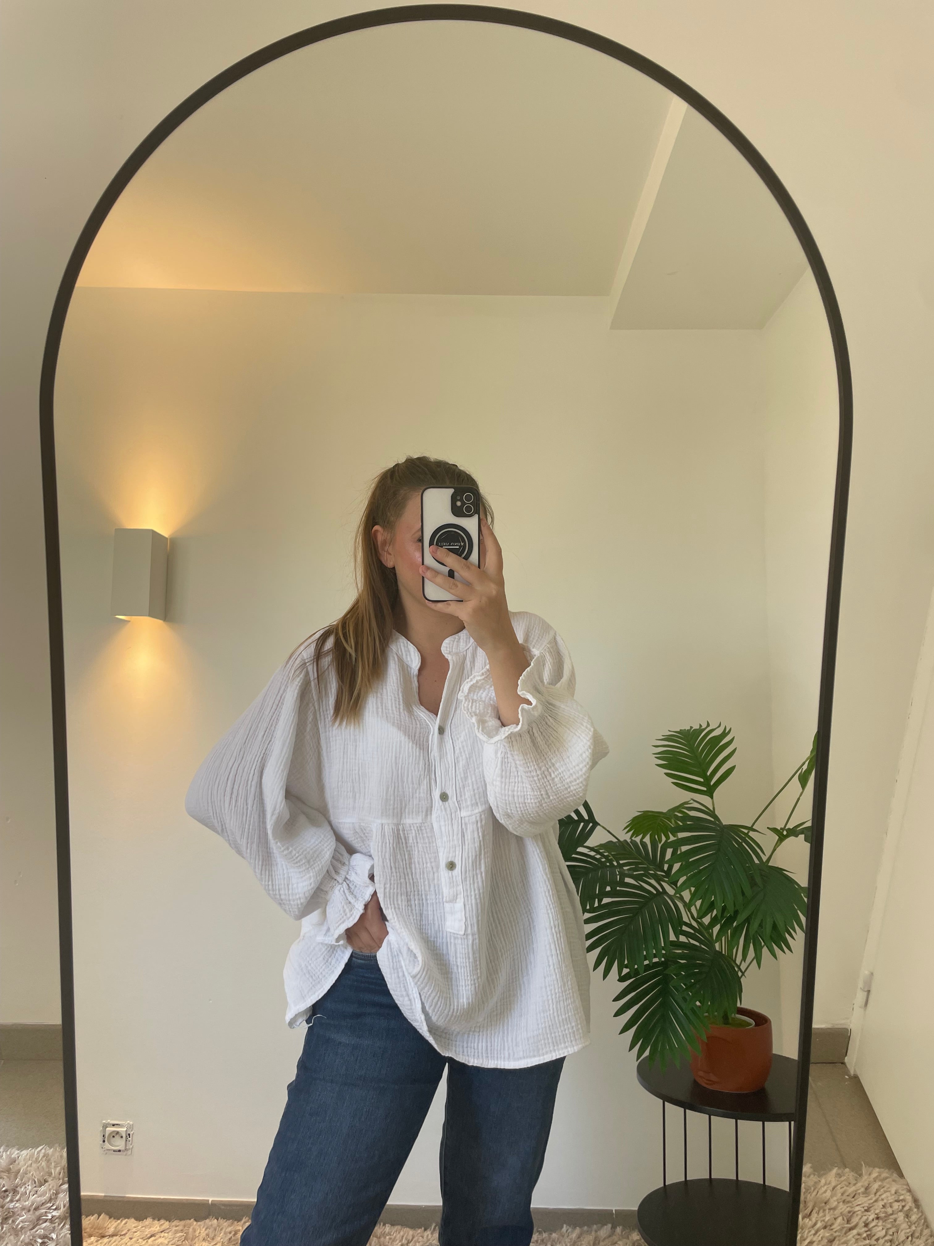 Blouse Clémence Blanc - Élégance Intemporelle | Maison Adèle