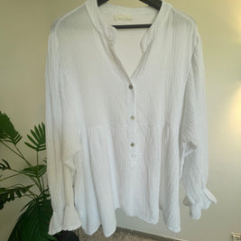 Blouse Clémence Blanc - Élégance Intemporelle | Maison Adèle