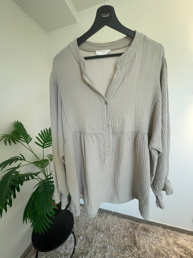 Blouse Clémence Beige - Douceur & Raffinement | Maison Adèle