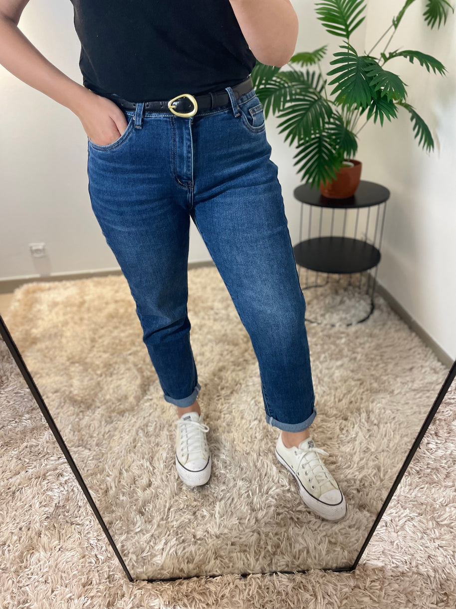 Jean Mom Parfait Taille Haute - Coupe Flatteuse | Maison Adèle