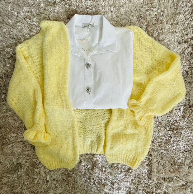 Chemise Blanche Marie Strass - Élégante & Raffinée | Maison Adèle