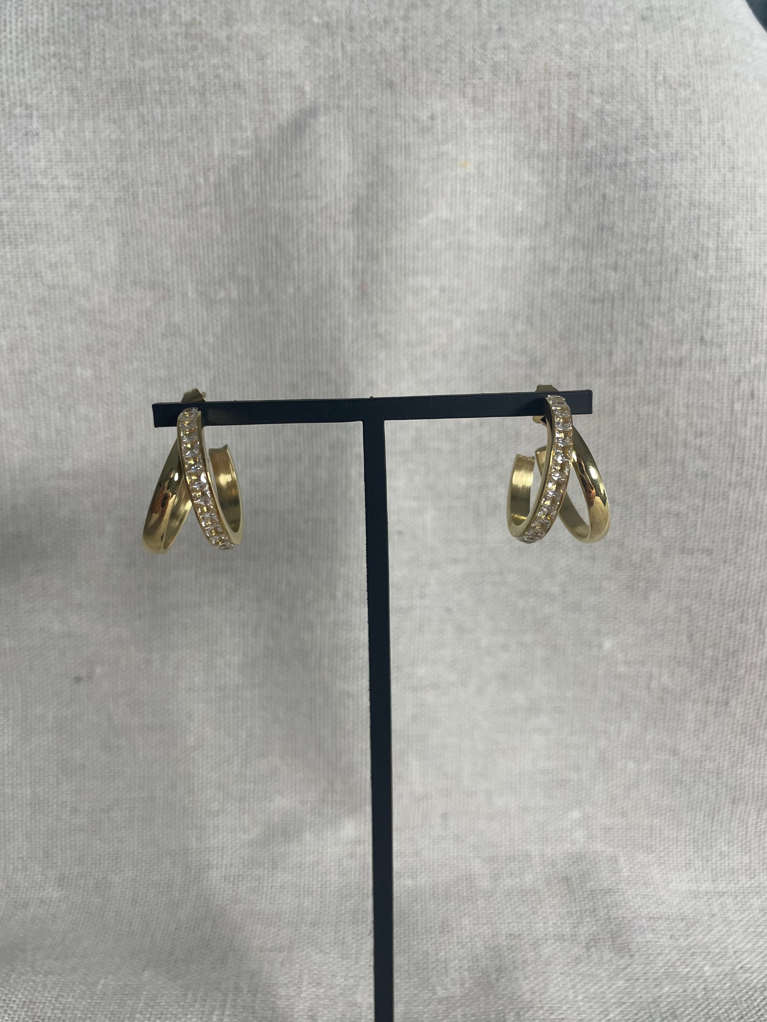 Boucles d'Oreilles Romy Acier Inoxydable - Bijoux Élégants | Maison Adèle