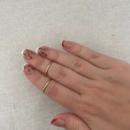 Bague Rose - Acier inoxydable