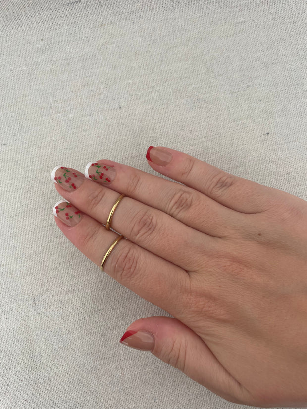 Bague Rose - Acier inoxydable