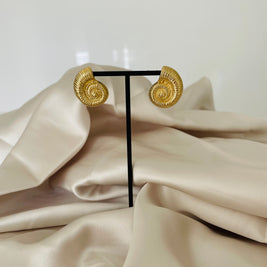 Boucles d'Oreilles Irène Coquillage Acier Inoxydable - Esprit Mer | Maison Adèle